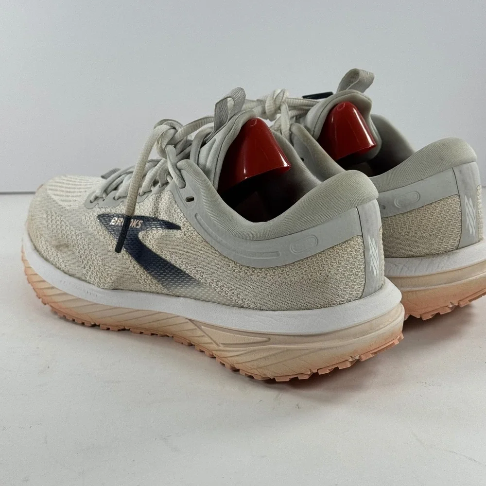 Brooks Revel 5 Women's Running Shoes Light Grey Peach Size 8‎ Medium B Nwot - Picture 10 of 13